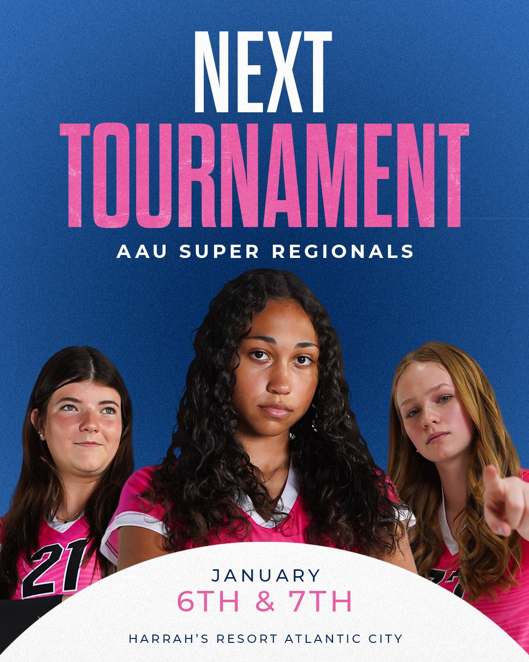 Game-day announcement social media graphic with matchup details and athlete imagery